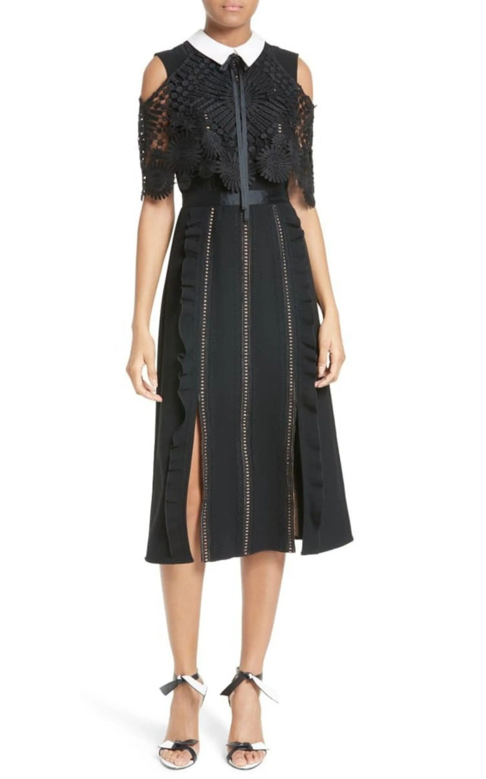 Hinkley Cold Shoulder Midi Dress