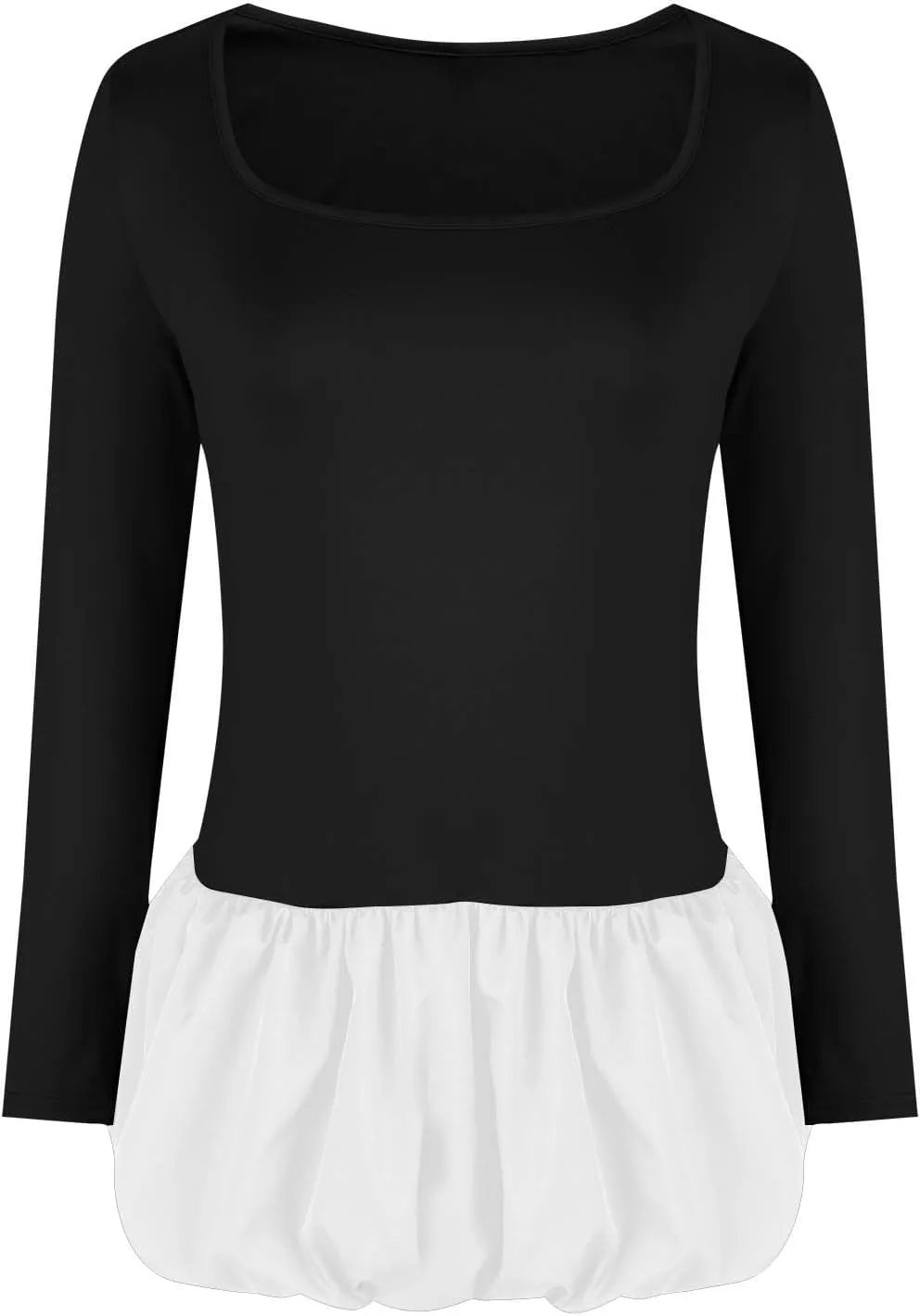hlysgo Mini Dresses for Women Summer Casual Slim Fit Long Sleeve Scoop Neck Short Dress Trendy Patchwork A-Line Beach Dress