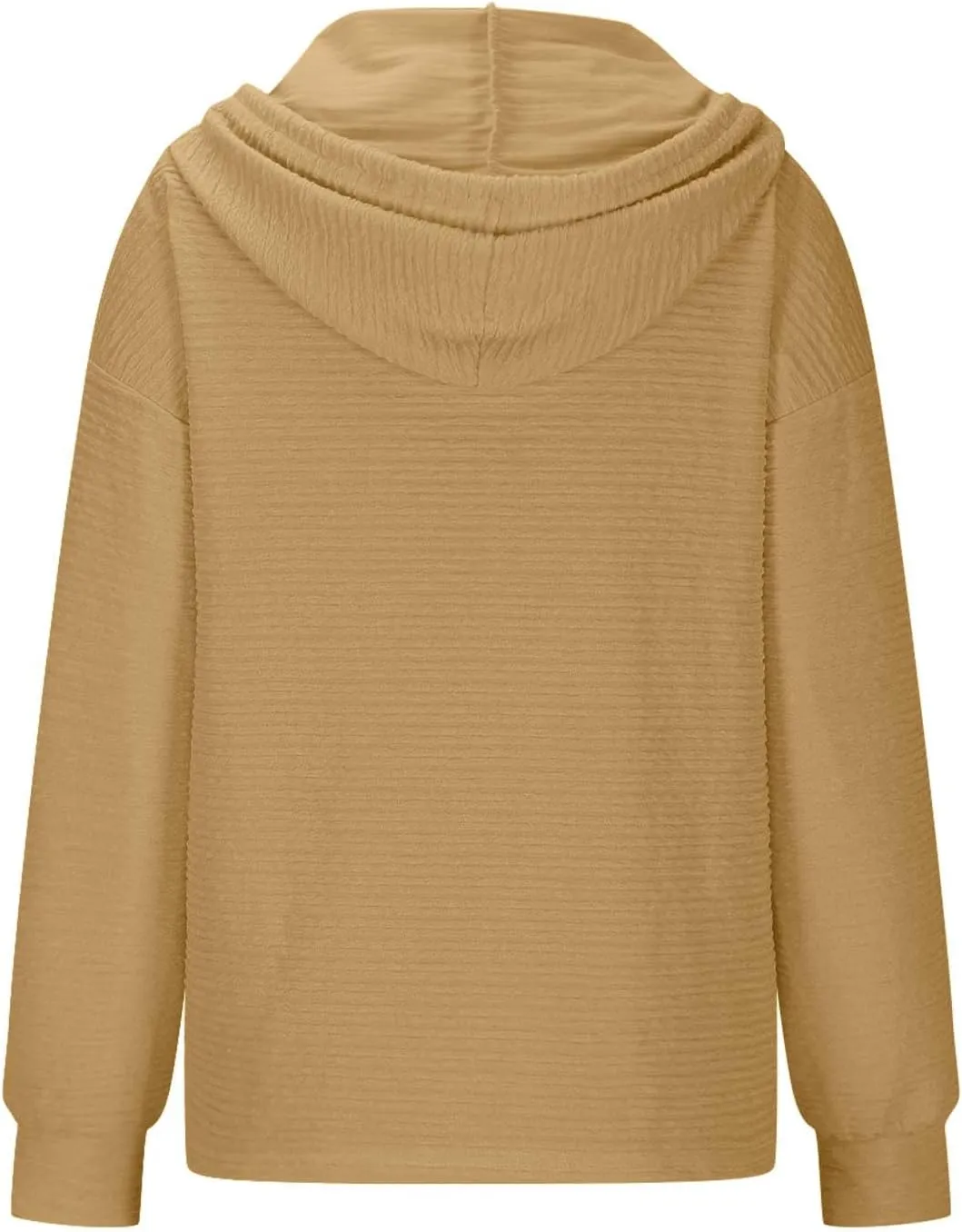 Hoodies for Women Oversized Sweatshirt Pullover Long Sleeve Tops V Neck Plain Color Shirt Sretchy Soft Fall Tops