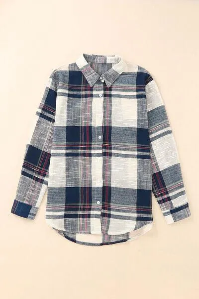 Incredibly Chic Button Up Long Sleeve Plaid Shirt