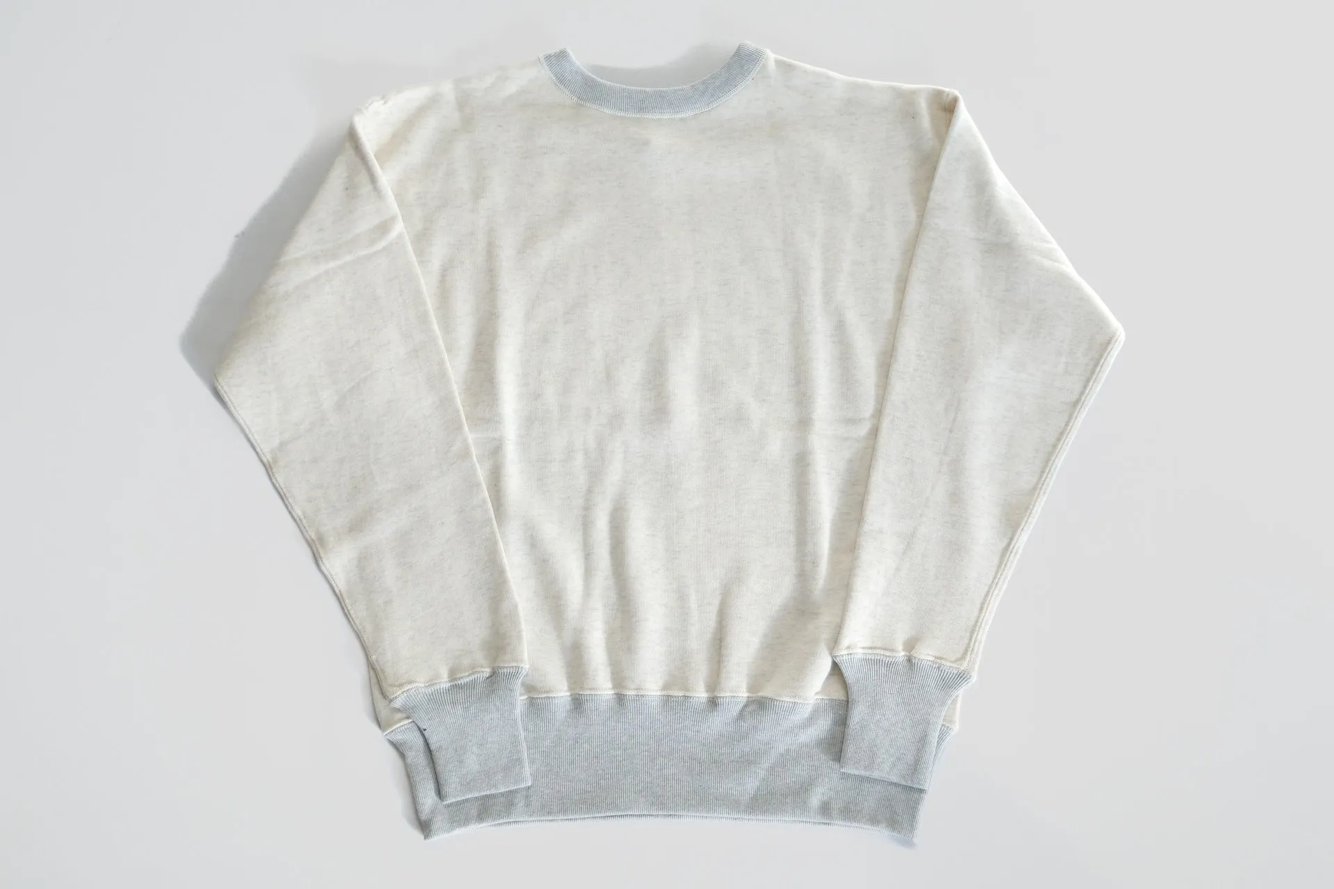 John Gluckow X Warehouse Co. 10oz Loopwheeled Classic Sweatshirt (Ash Grey)