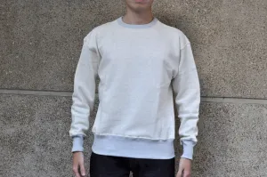 John Gluckow X Warehouse Co. 10oz Loopwheeled Classic Sweatshirt (Ash Grey)