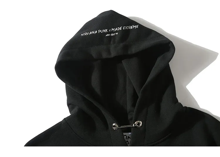 Kurt Cobain Tribute Oversized Cotton Hoodie