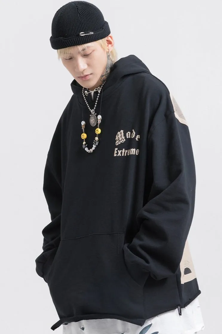 Kurt Cobain Tribute Oversized Cotton Hoodie