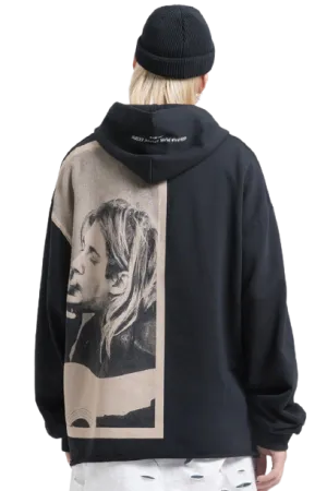 Kurt Cobain Tribute Oversized Cotton Hoodie