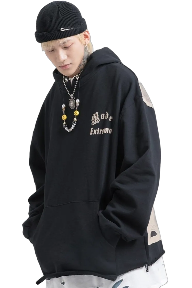 Kurt Cobain Tribute Oversized Cotton Hoodie