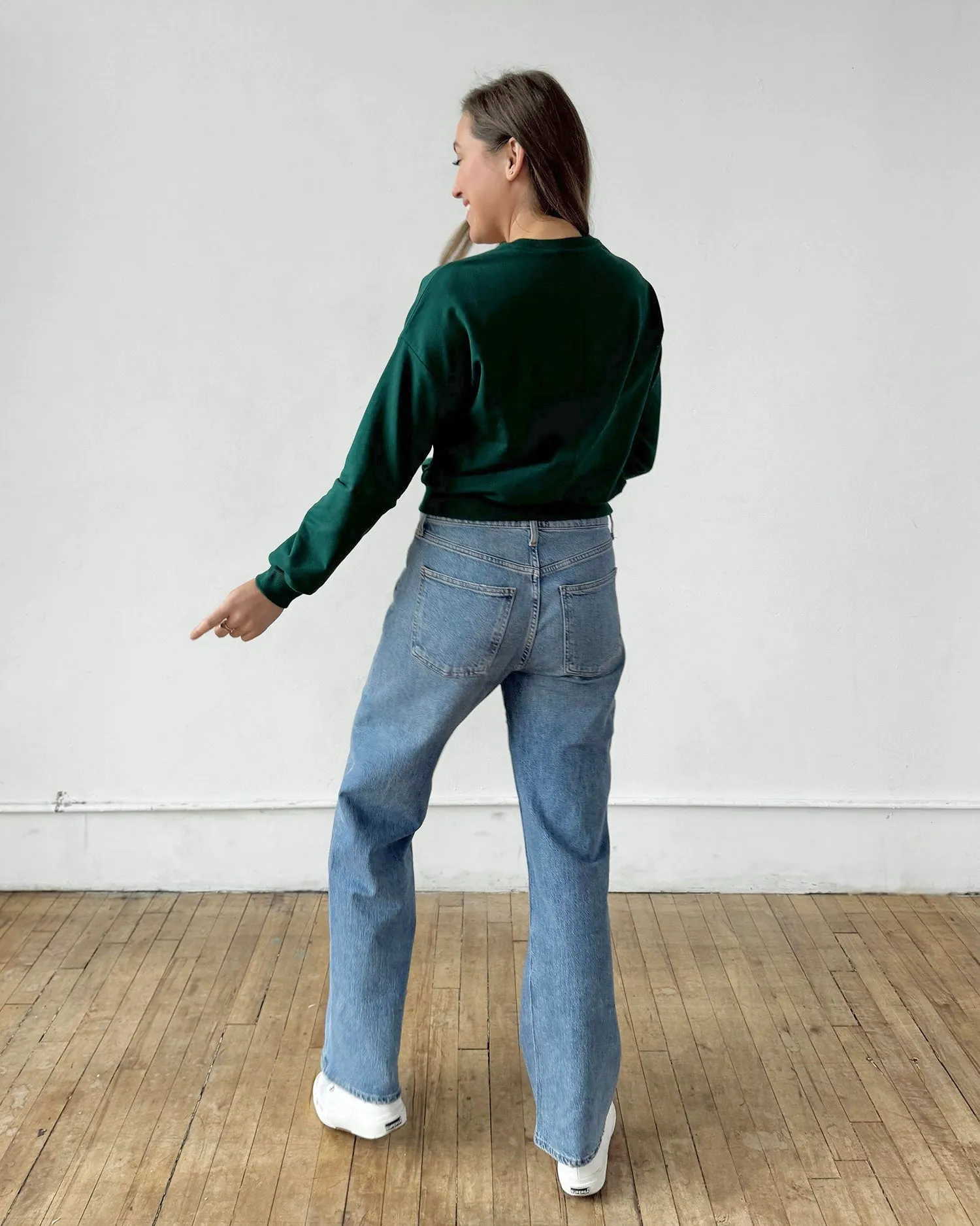 LARISA top in Dark Green