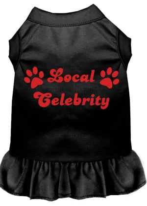 Local Celebrity Screen Print Dress Black Xl