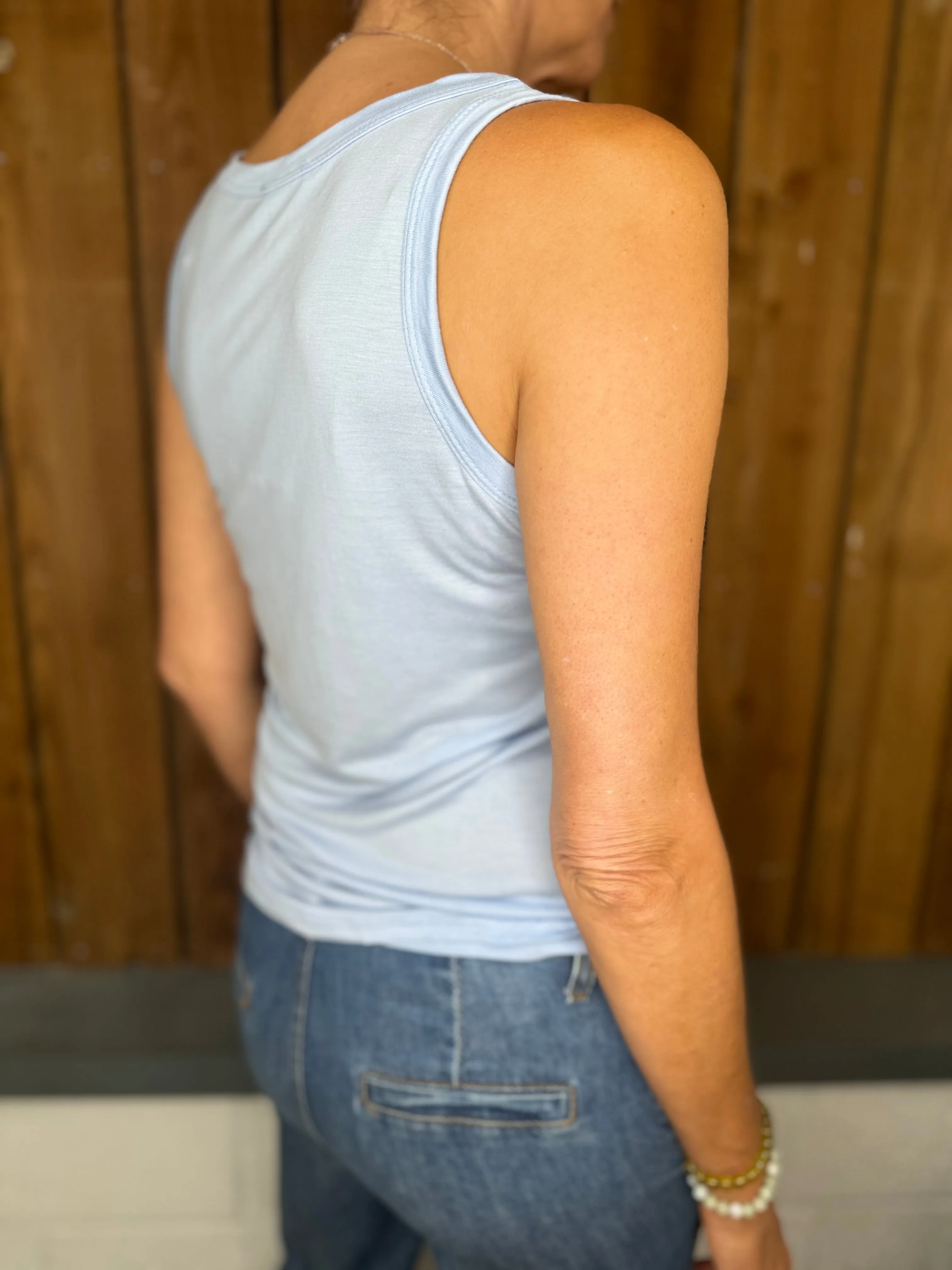 Long Island Tank - Sky Blue