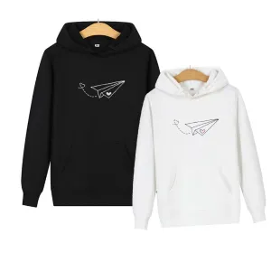 Matching couple hoodies Airplane