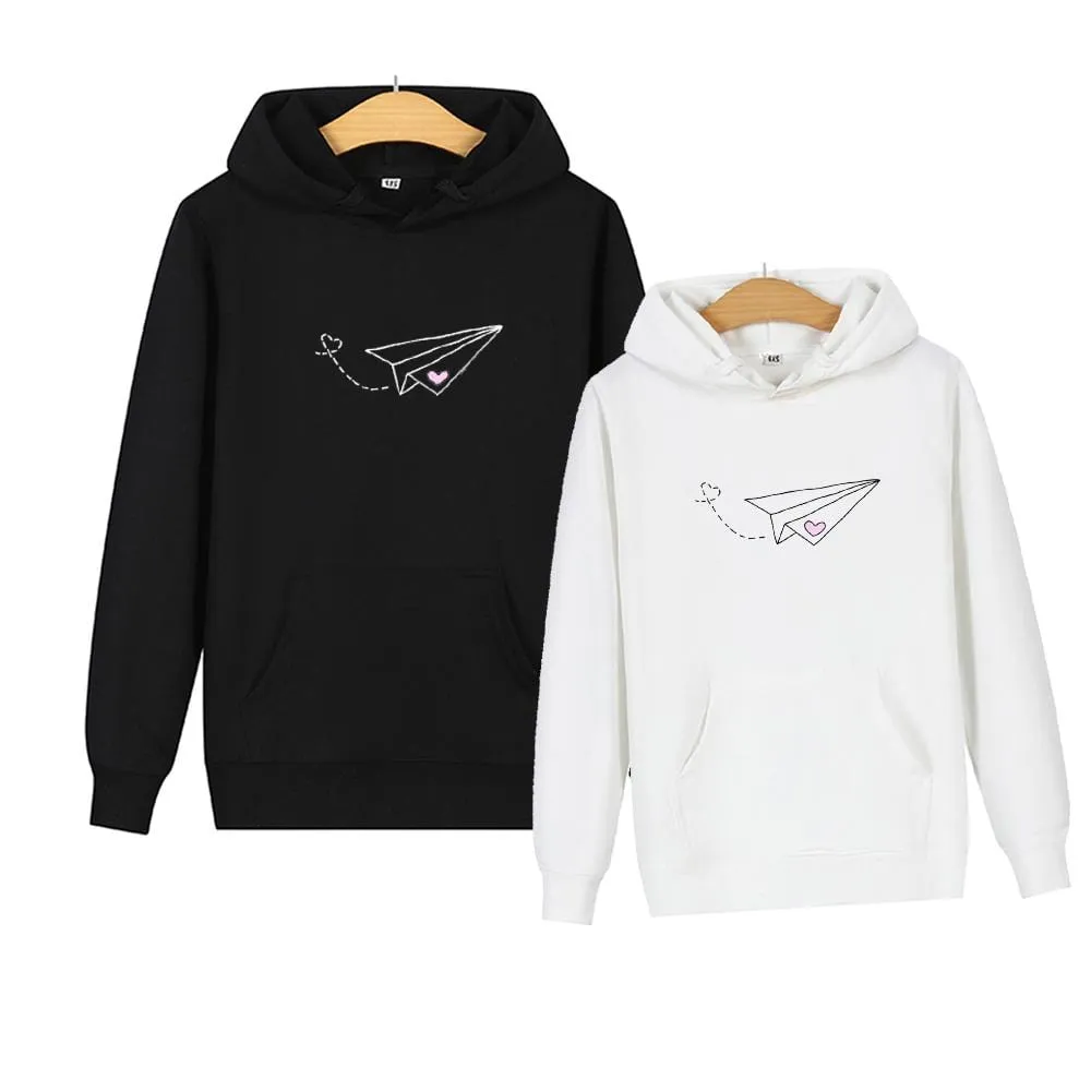 Matching couple hoodies Airplane