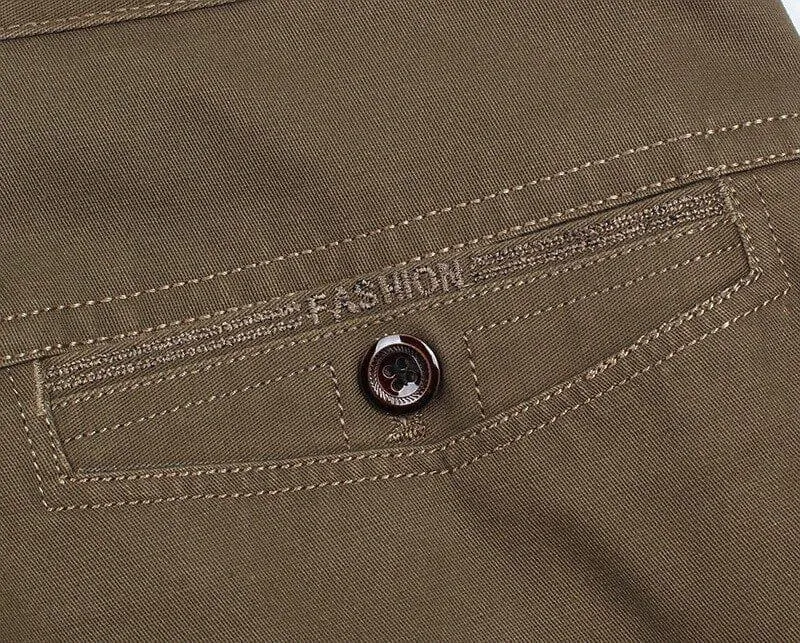 Men's Casual Cotton Loose high waist  Fashion Business Pants For Men Plus Size