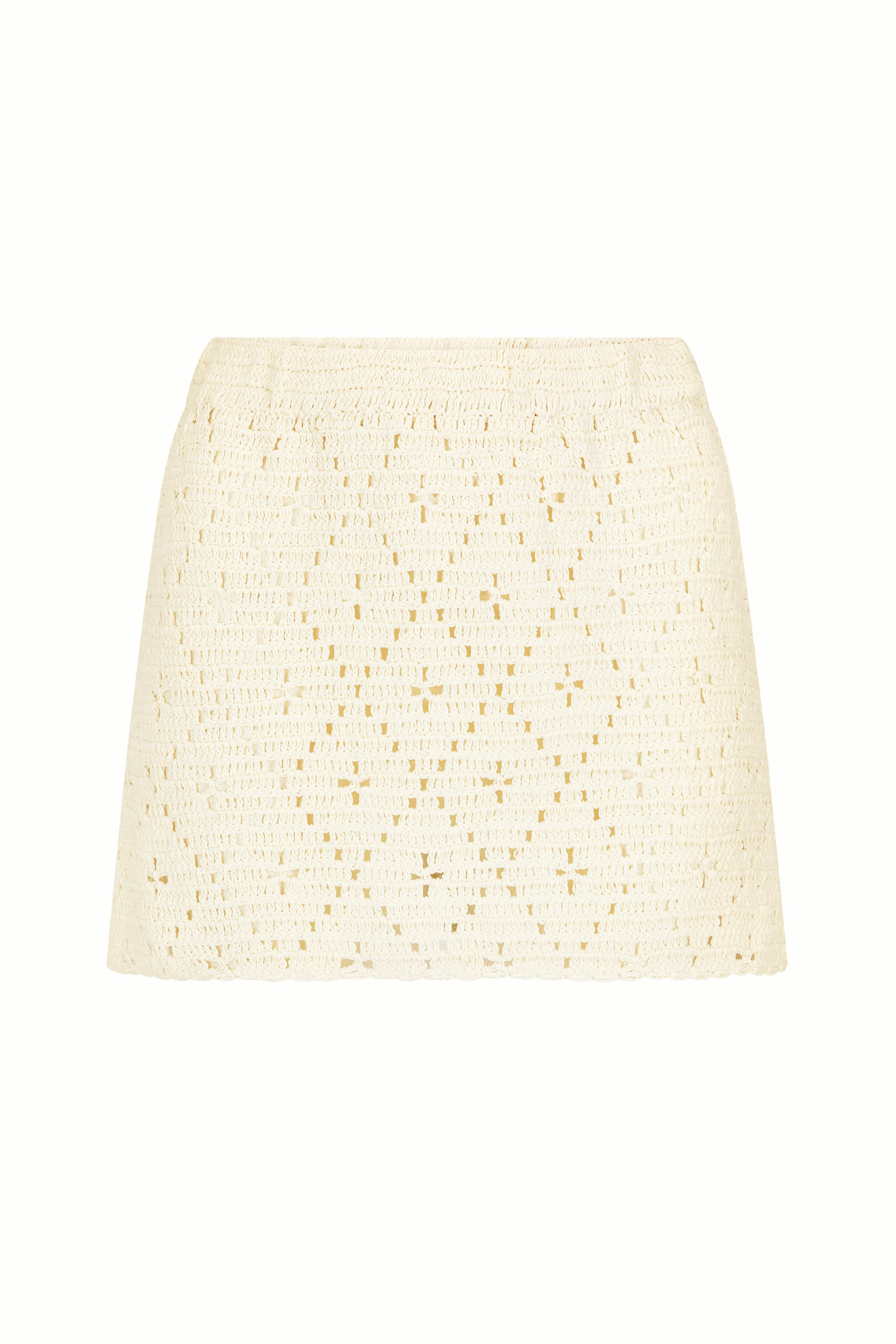 Nellie Crochet Skirt- Powder