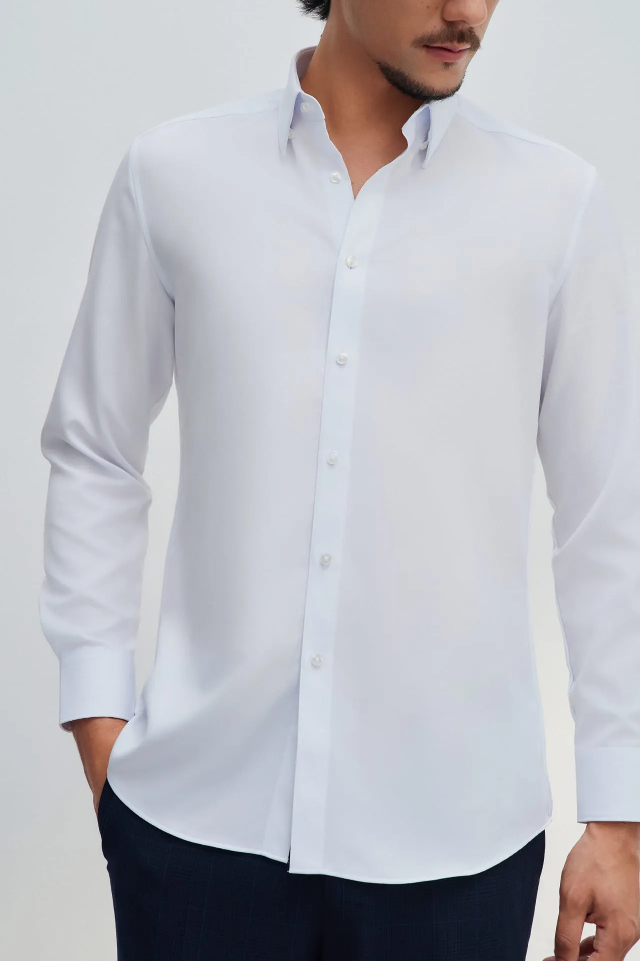 Non-Iron Dry Smart Fit Fine Twill Shirt
