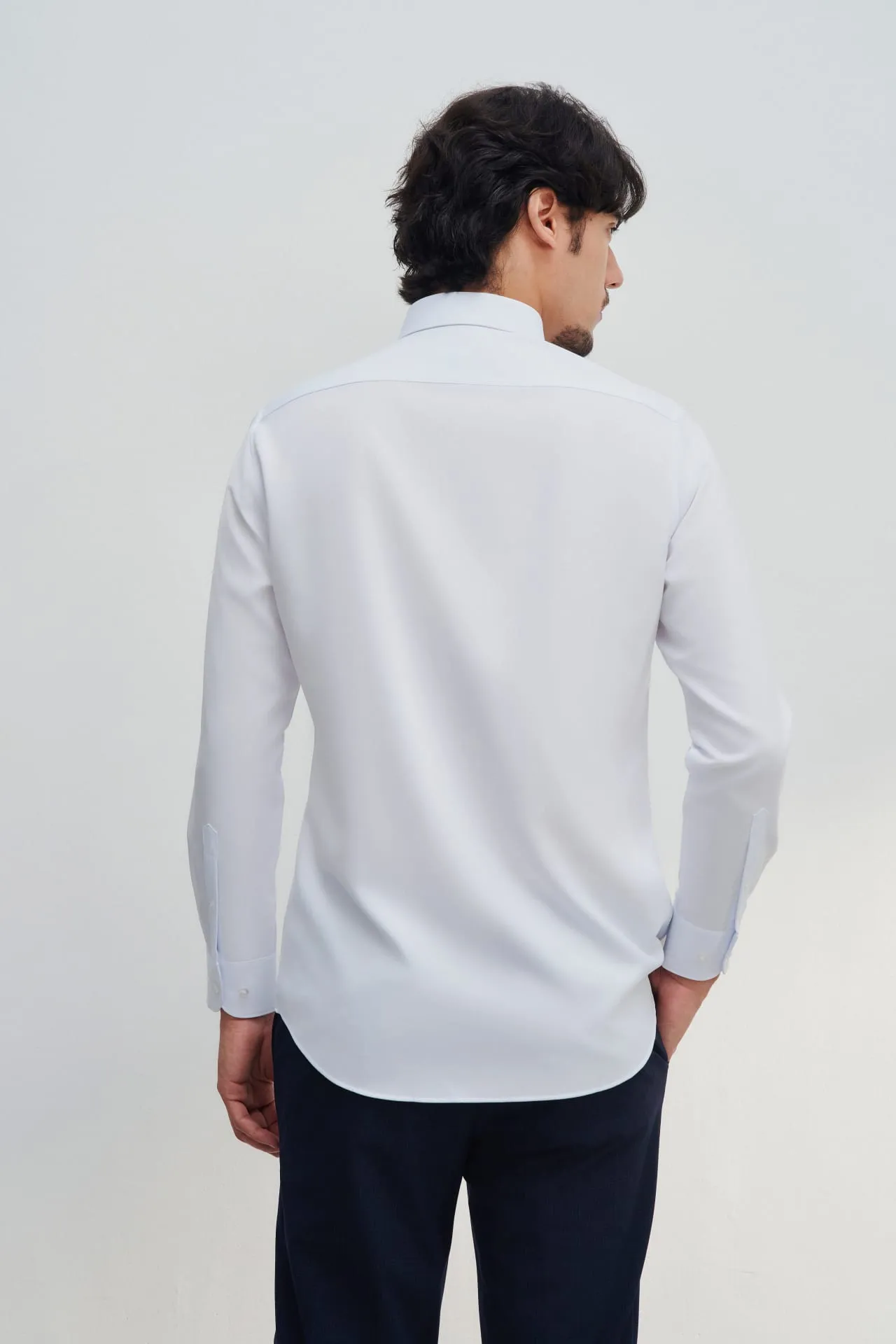 Non-Iron Dry Smart Fit Fine Twill Shirt
