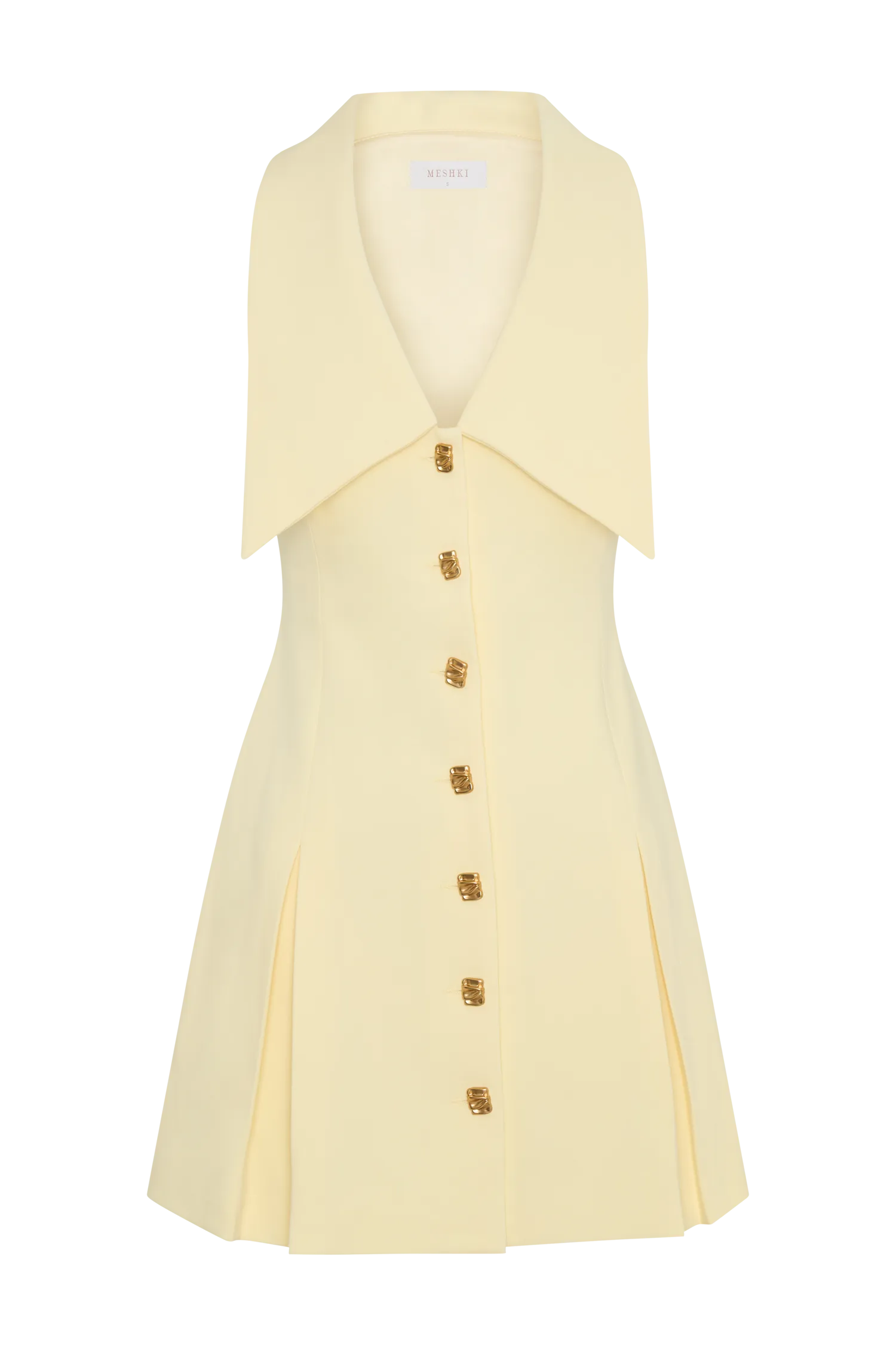 Oli Sleeveless Mini Dress - Lemon