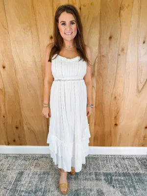 Rose Maxi Dress In White