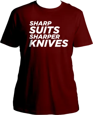 Sharp Suits Sharper Knives Unisex T-Shirts