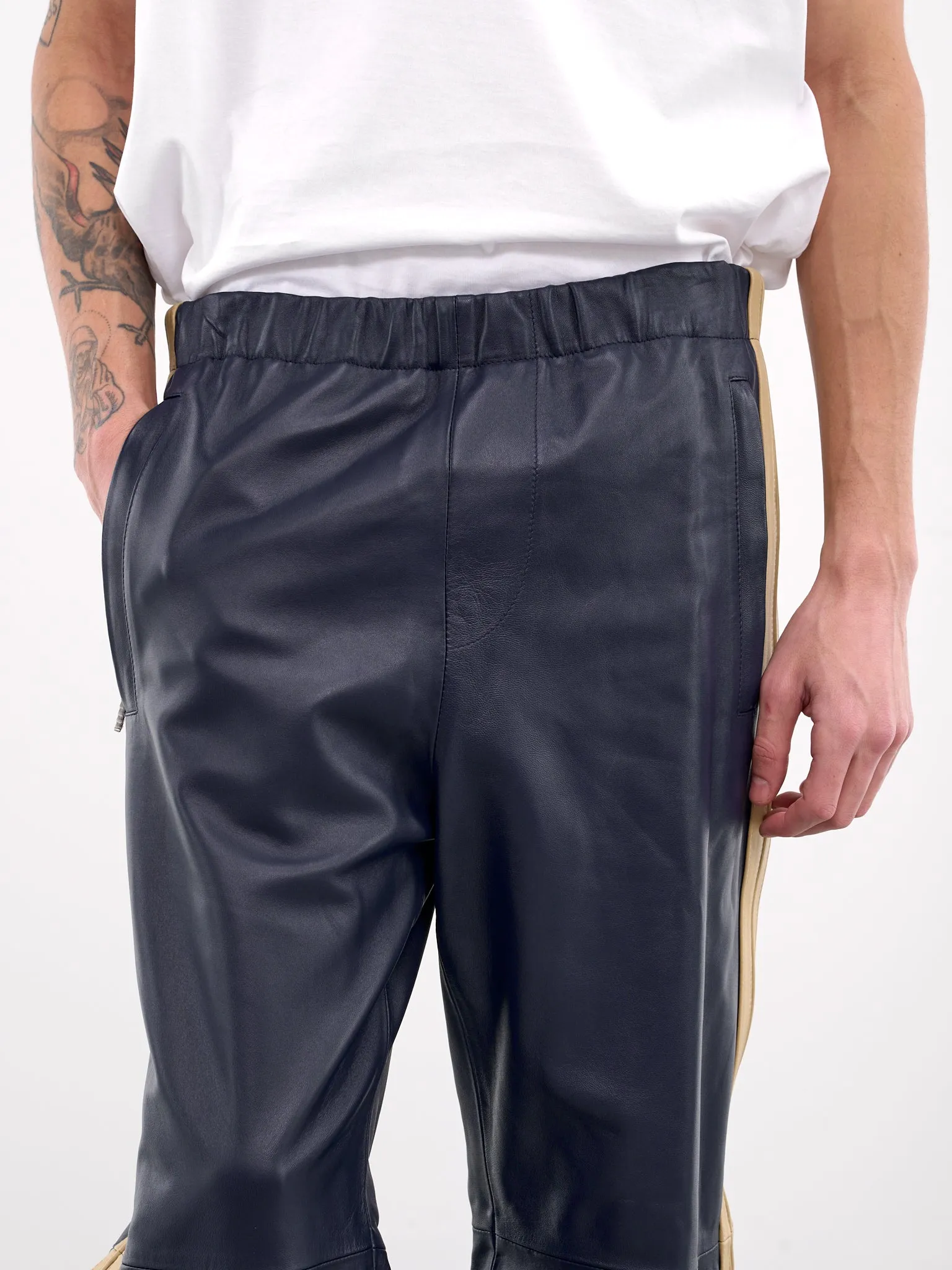 Sheap Leather Trousers (PUMY0008Q6-ULA736-BLUE)