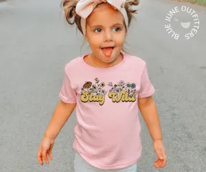 Stay Wild Wildflowers | Hippie Toddler Tee