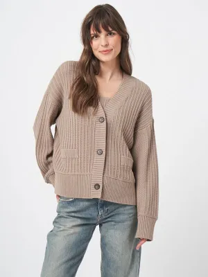 Stone Cotton Cardigan