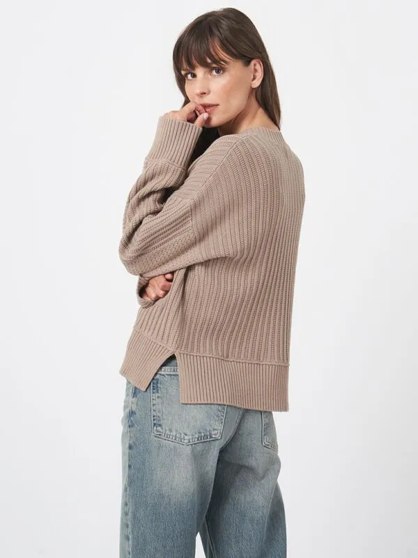 Stone Cotton Cardigan