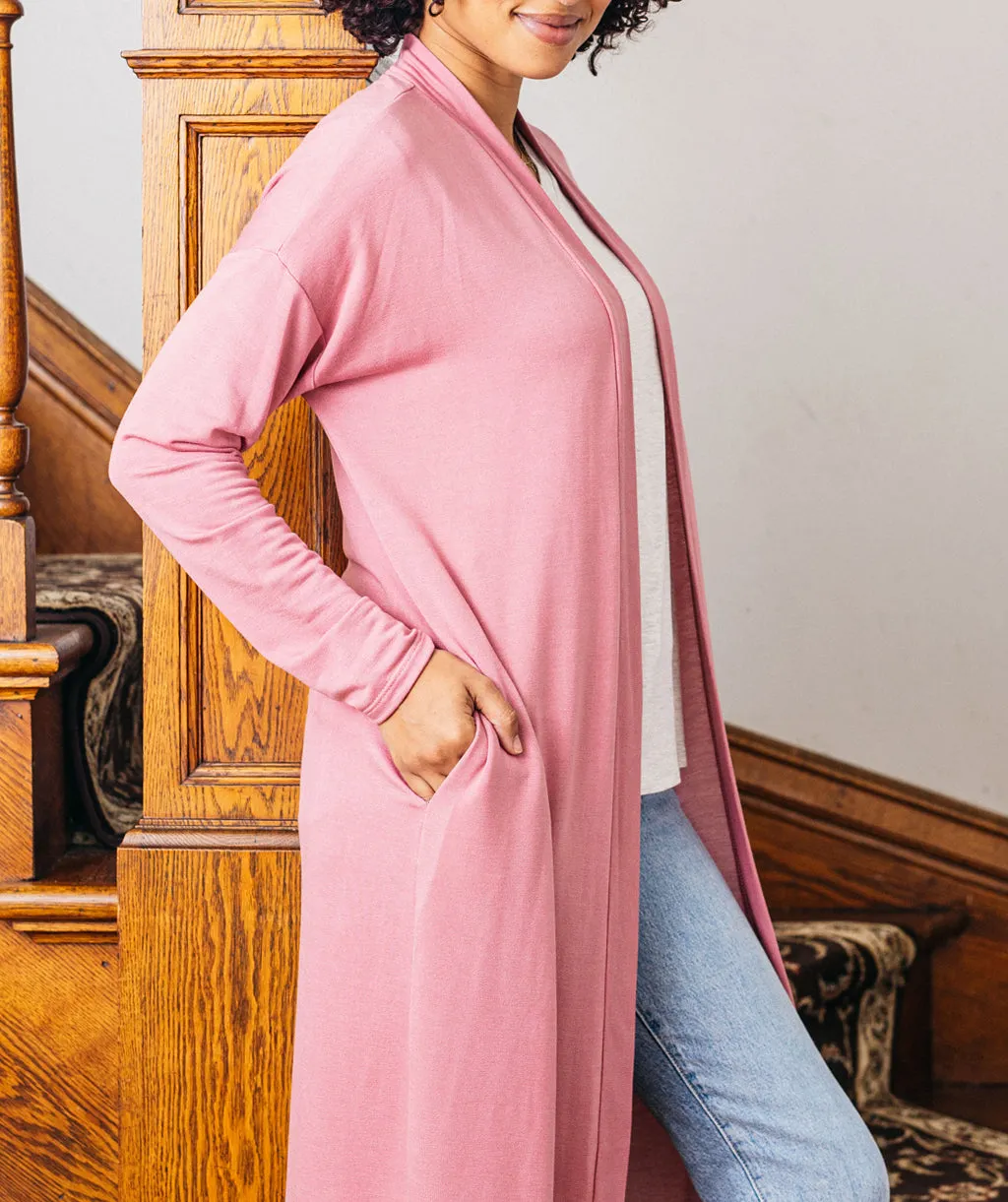 STROLL duster in Mauve Pink<br/>(Less than perfect)