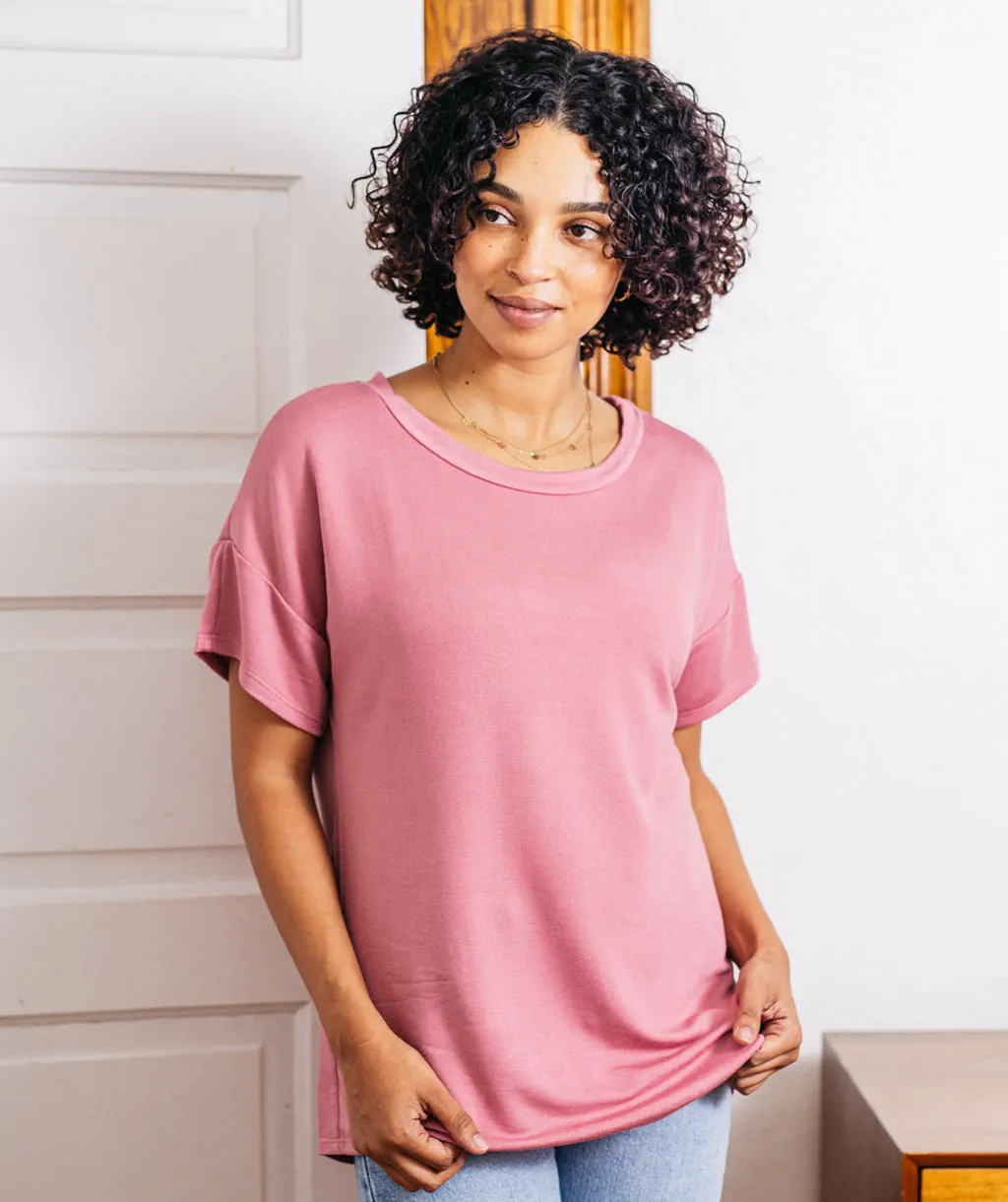 STROLL tee in Mauve Pink<br/>(Less than perfect)