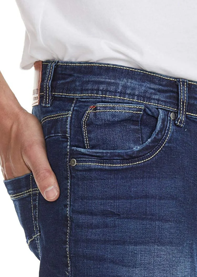 Suko jeans Men's Classic Five-Pocket Stretch Denim Short