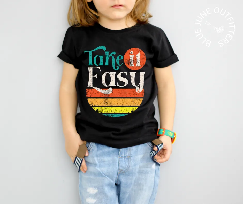 Take It Easy | Retro Toddler Tee