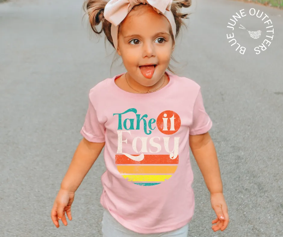 Take It Easy | Retro Toddler Tee