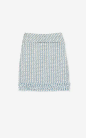 Textured Multi Tweed Skirt