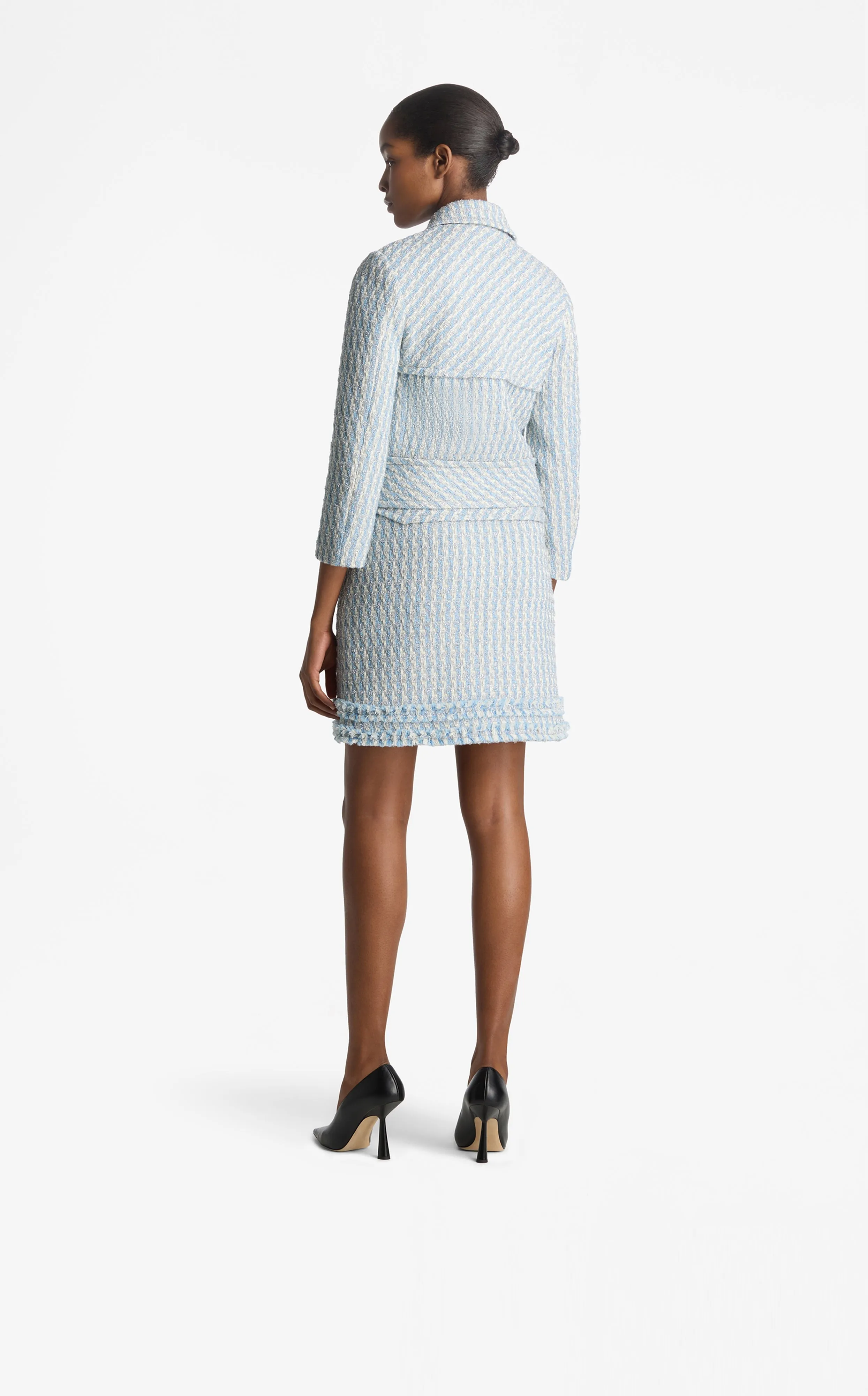 Textured Multi Tweed Skirt
