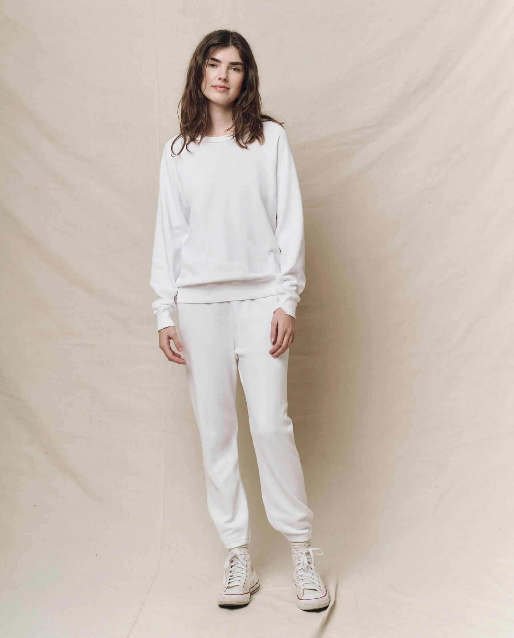 The Stadium Sweatpant. Solid -- True White