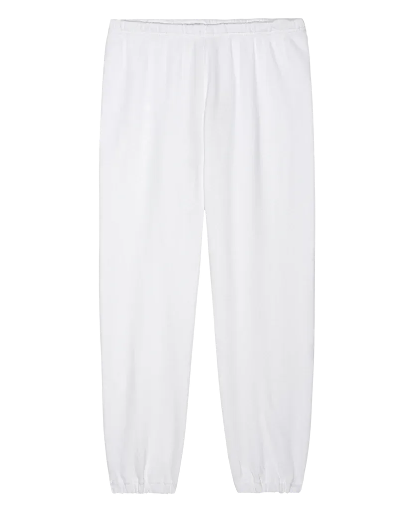 The Stadium Sweatpant. Solid -- True White
