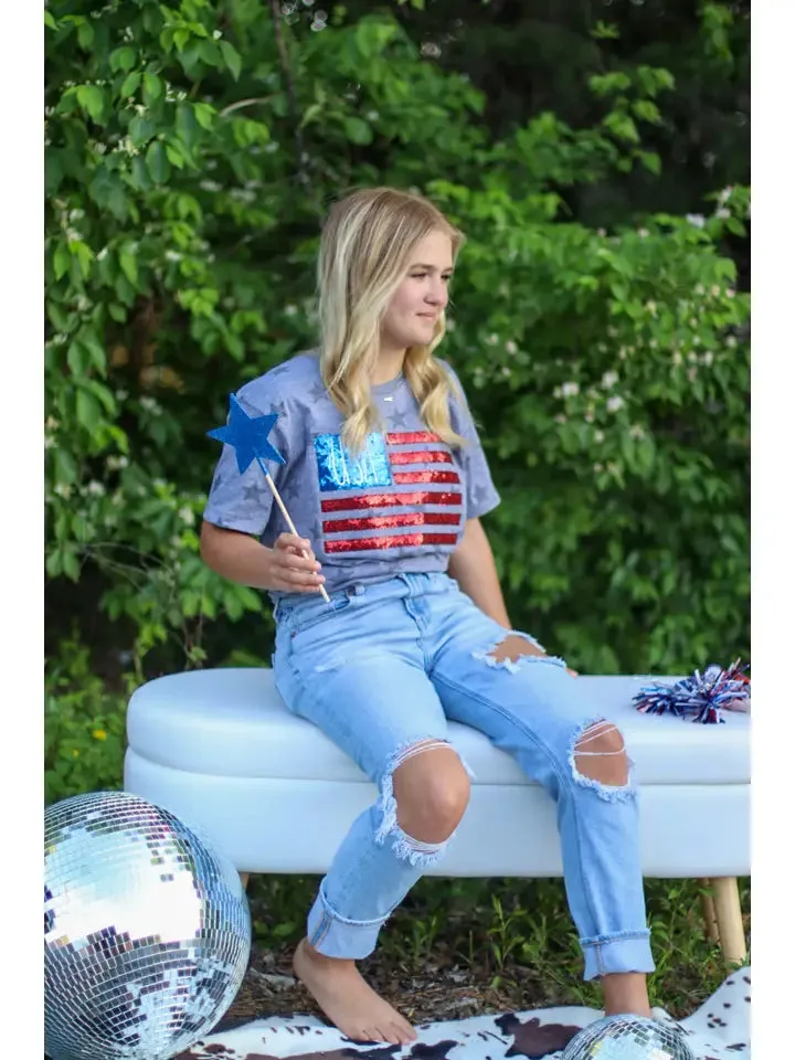 USA Flag Patriotic Tee