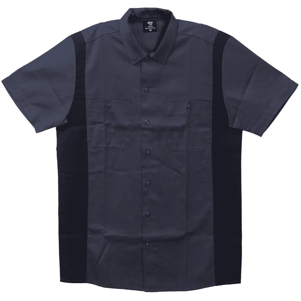 Vance - Men's Work Shirts Grey with Black Sides