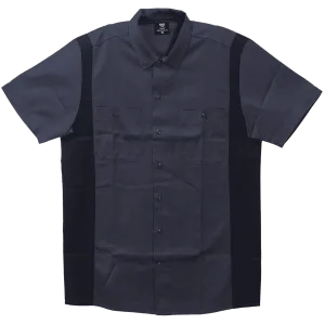 Vance - Men's Work Shirts Grey with Black Sides