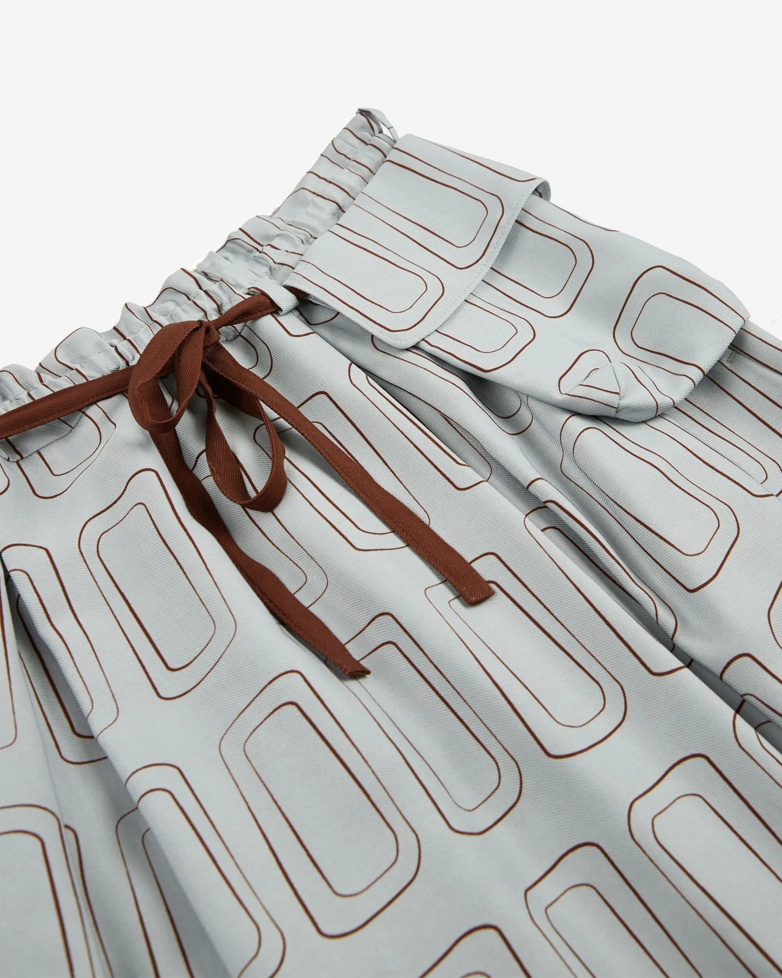 Viscose twill skirt